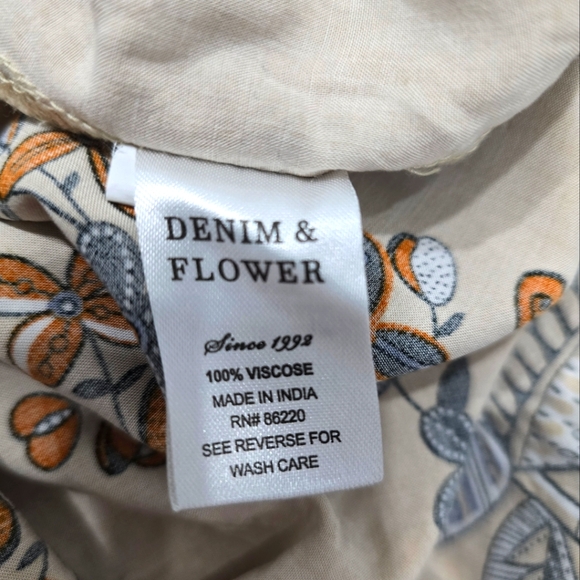 Denim & Flower Hawaiian Button-Up Kids Shirts [69] - Picture 14 of 14